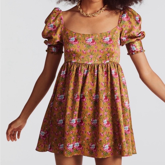 Love Shack Fancy Bennington Dress in Ruby Goldmine, Sz 0 - Picture 1 of 7